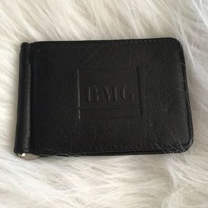 BMG leather wallet + bill clip